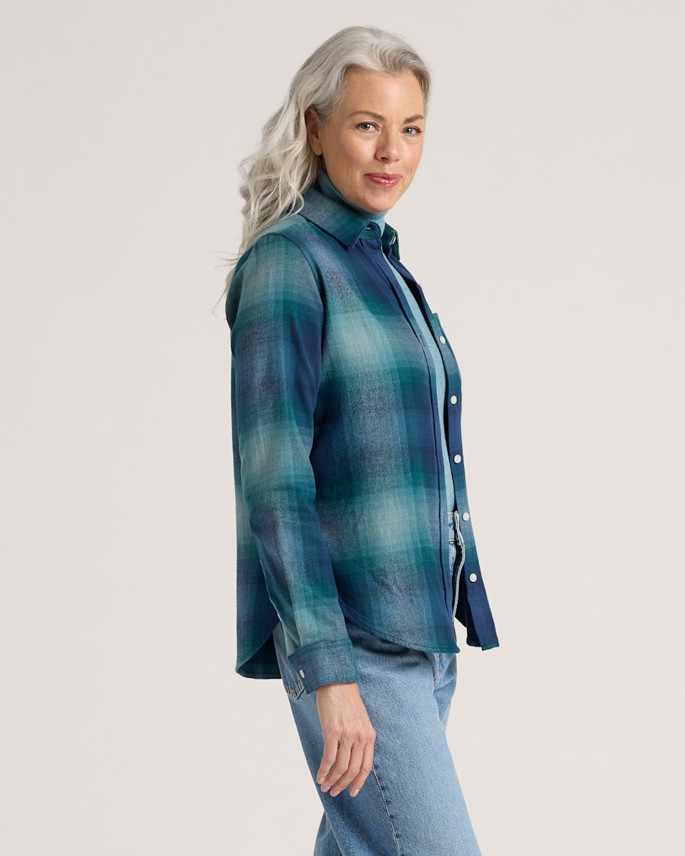 Pendleton Buy Women's Plaid Cotton Flannel Relaxed Shirt Tops