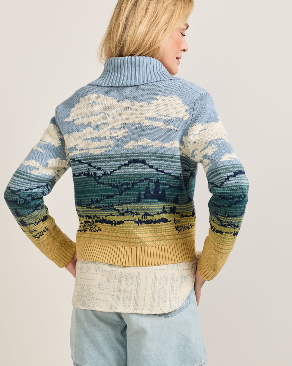 Pendleton Shop Women's Big Sky Cotton Graphic Cardigan Sweater