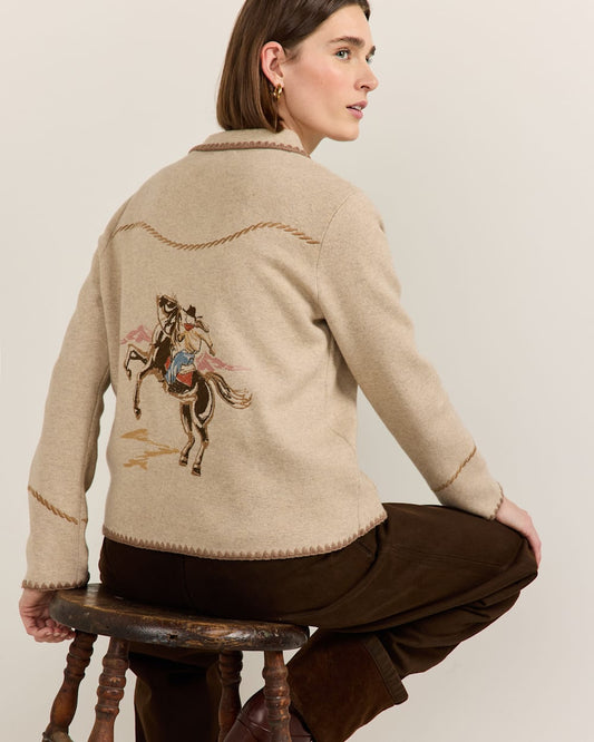 Pendleton Shop Women's Cotton Western Souvenir Cardigan Sweater