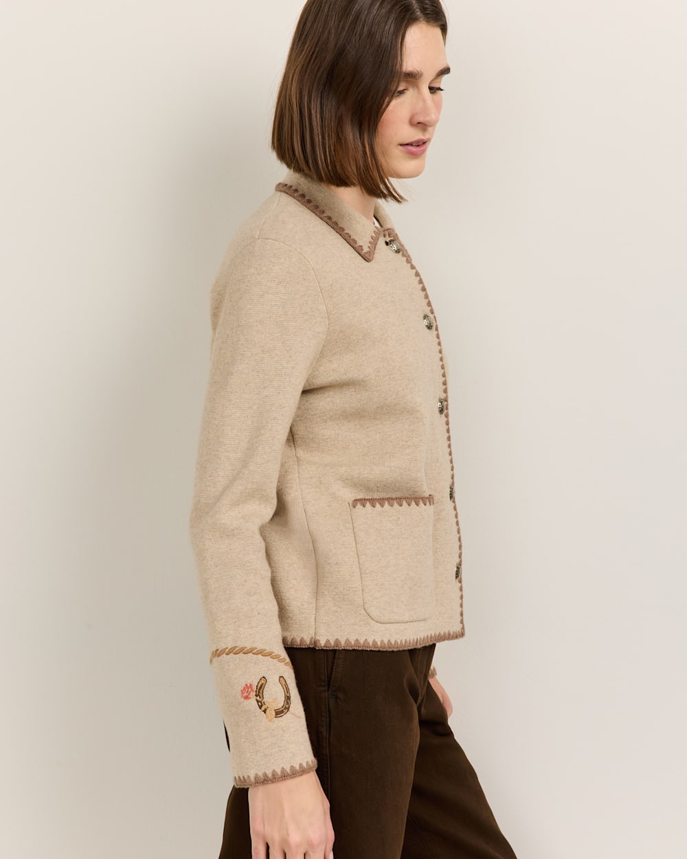 Pendleton Shop Women's Cotton Western Souvenir Cardigan Sweater