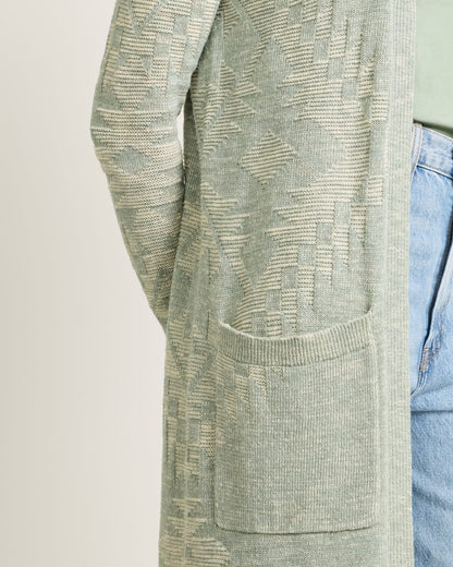 Pendleton Shop Women's Long Textured Open Duster Cardigan Sweater