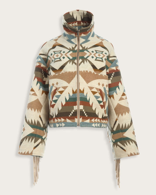 Pendleton Shop Lindsey Thornburg X Pendleton Nahelem Fringed Archer Jacket