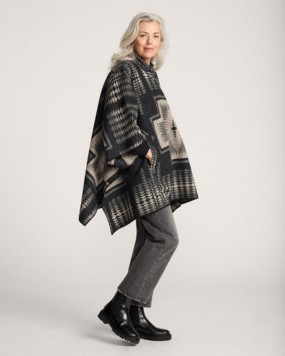 Pendleton Shop Women's Harding Wool Poncho Outerwear