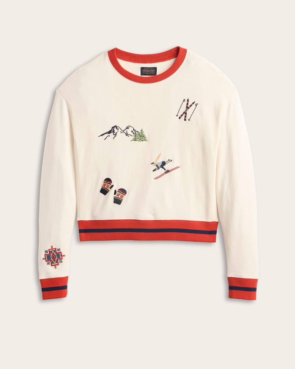 Pendleton Shop Women's Ski Graphic French Terry Pullover in Sweatshirts