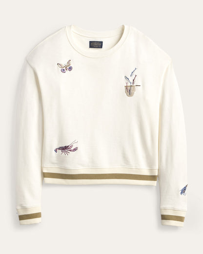 Pendleton Shop Women's Lakeside Embroidered French Terry Pullover