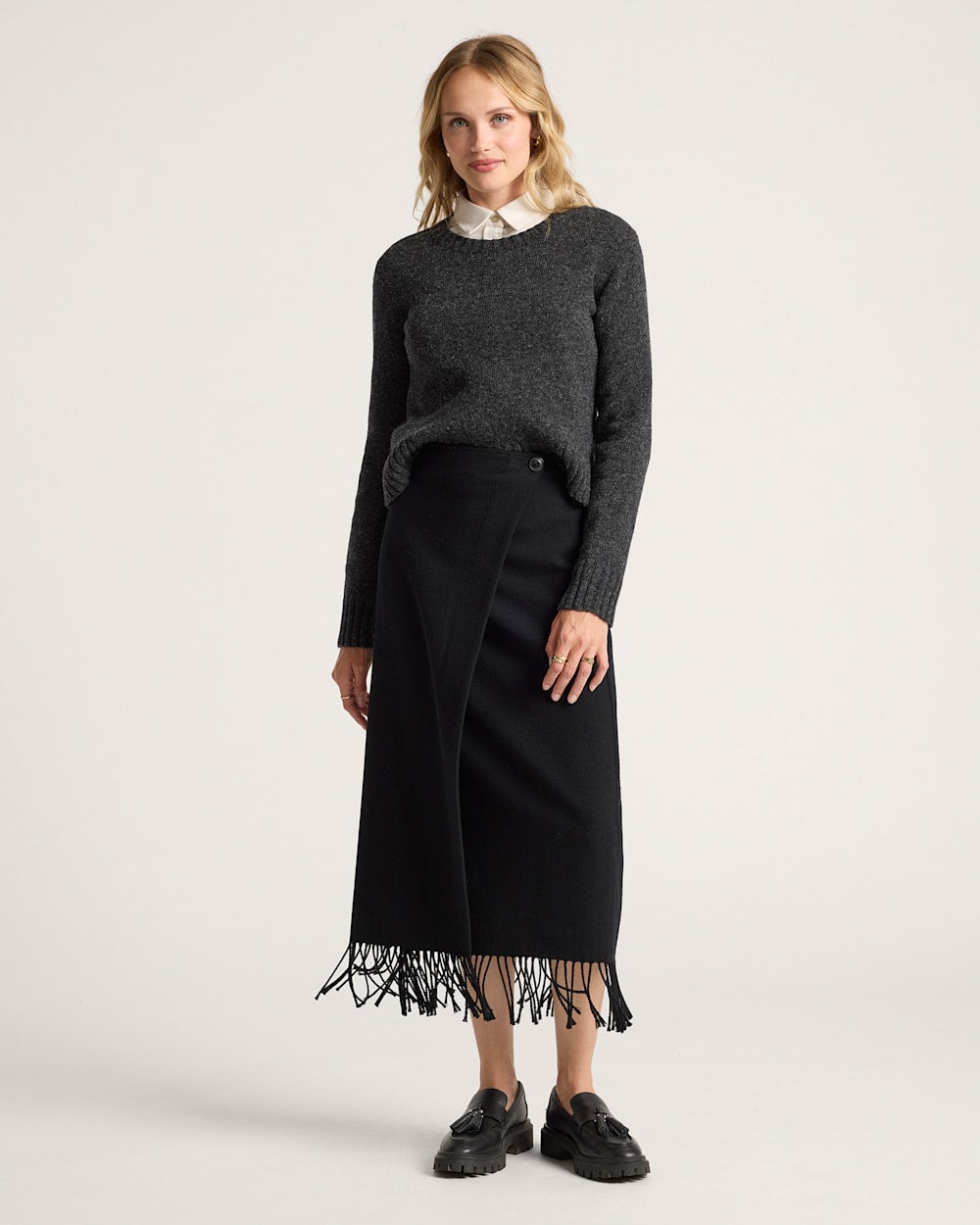 Pendleton Shop Women's Wool Fringed Wrap Skirt