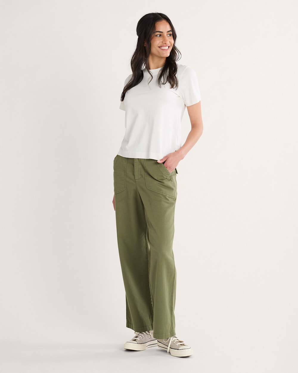 Pendleton Shop Women's Cotton Linen Utility Pants