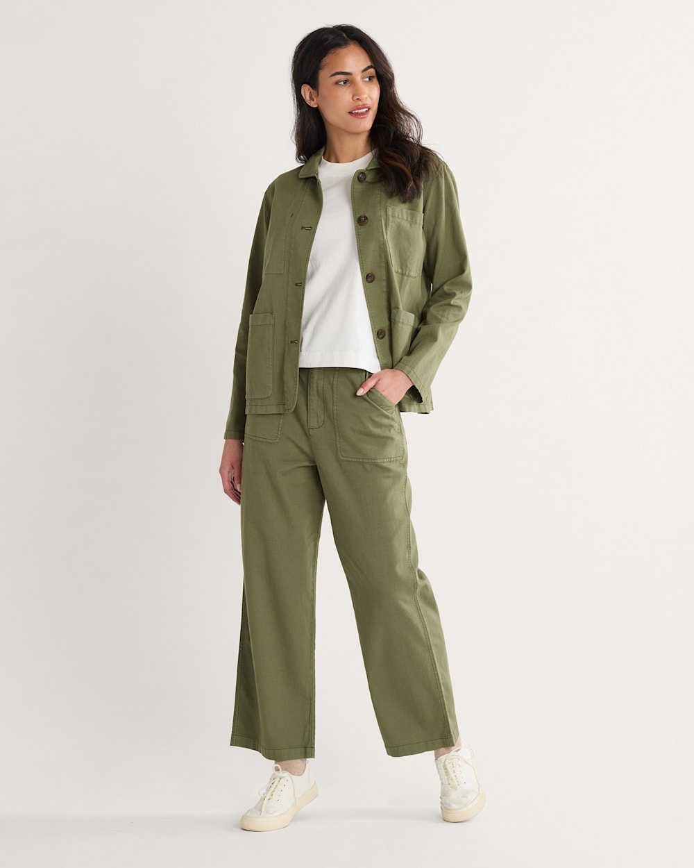 Pendleton Shop Women's Cotton Linen Utility Pants