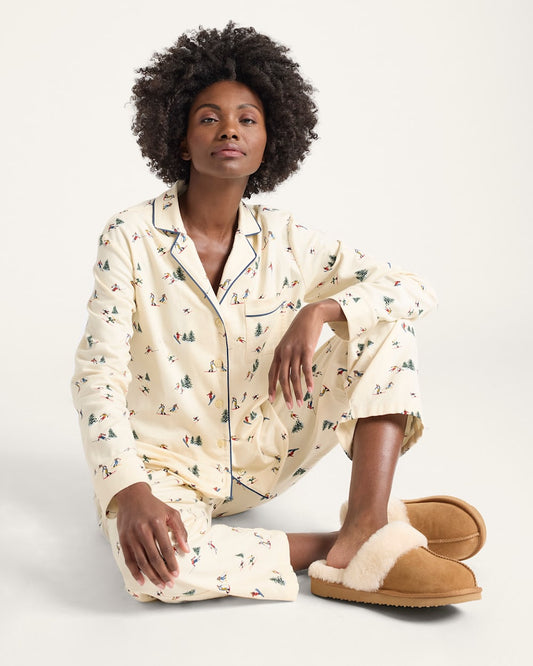 Pendleton Shop Women's Ski Print Flannel Pajama Set in Sleepwear
