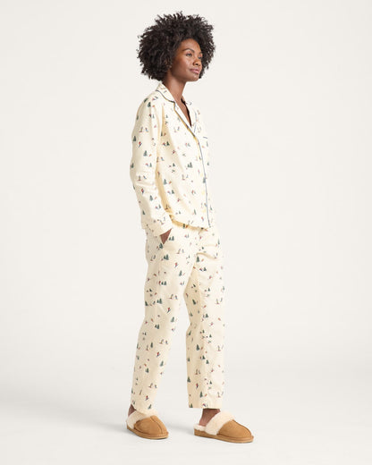 Pendleton Shop Women's Ski Print Flannel Pajama Set in Sleepwear