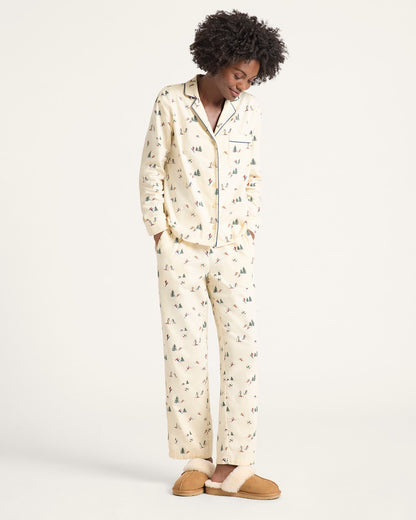 Pendleton Shop Women's Ski Print Flannel Pajama Set in Sleepwear