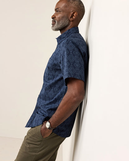 Pendleton Men's Short-Sleeve Shoreline Cotton Shirt