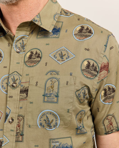 Pendleton Men's Short-Sleeve National Park Shoreline Shirt