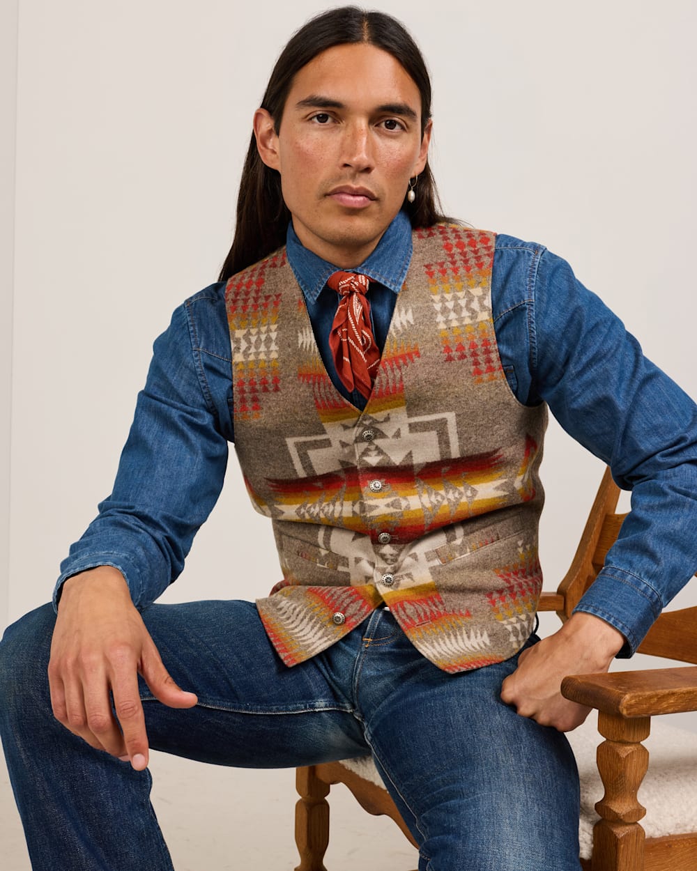 Pendleton Men's Western Wool Vest