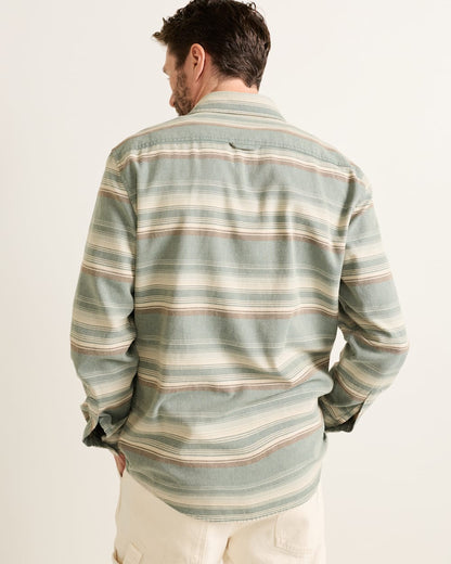 Pendleton Shop Men's Long-Sleeve Stripe Beach Shack Cotton Shirt