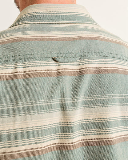 Pendleton Shop Men's Long-Sleeve Stripe Beach Shack Cotton Shirt