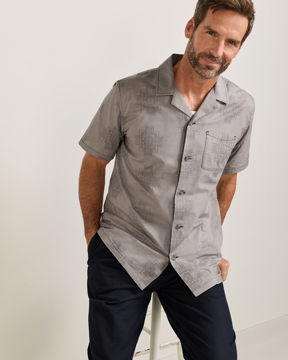 Pendleton Men's Short-Sleeve Aloha Cotton Camp Shirt