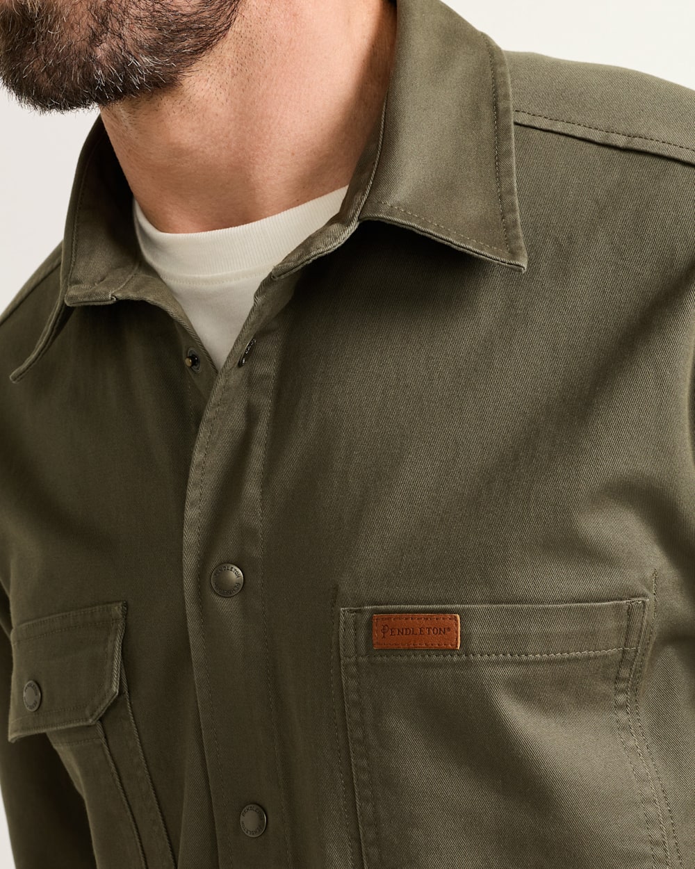 Pendleton Shop Men's Versatile Long-Sleeve Coton Twill Work Shirt
