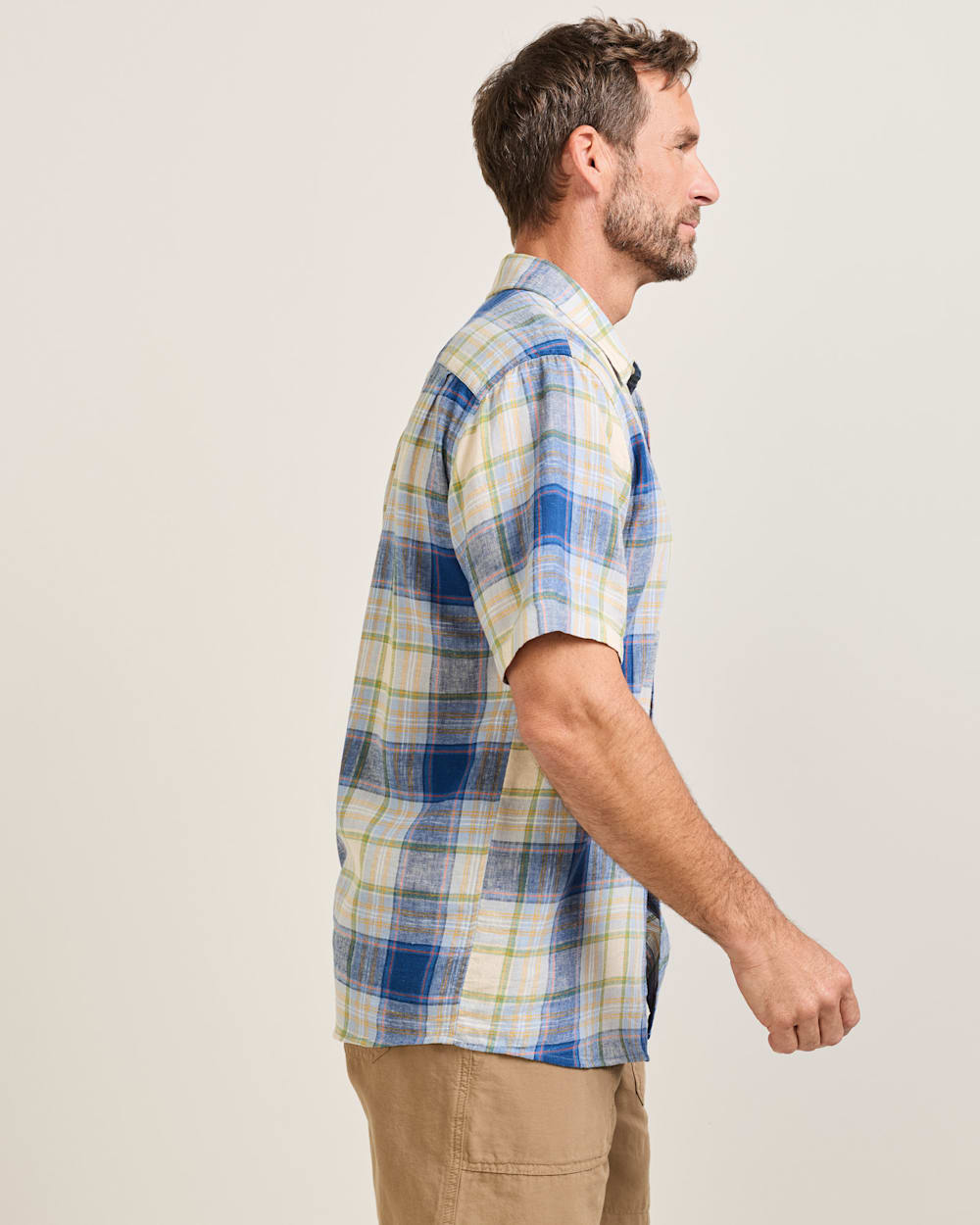 Pendleton Shop Men's Stylish Plaid Linen Shirt