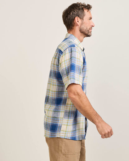 Pendleton Shop Men's Stylish Plaid Linen Shirt