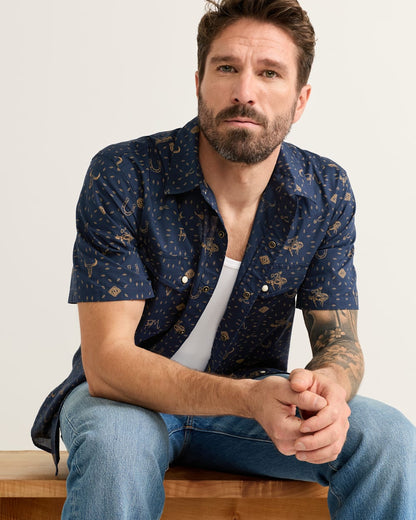 Pendleton Shop Men's Short-Sleeve Laramie Snap-Front Western Shirt