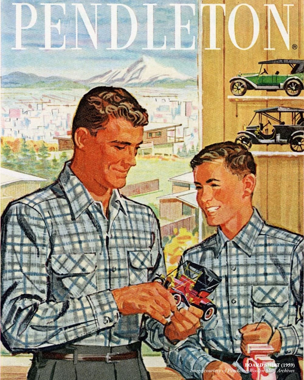 Pendleton Shop Men's Plaid Wool Board Shirt: Stylish Comfort