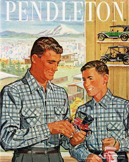 Pendleton Shop Men's Plaid Wool Board Shirt: Stylish Comfort