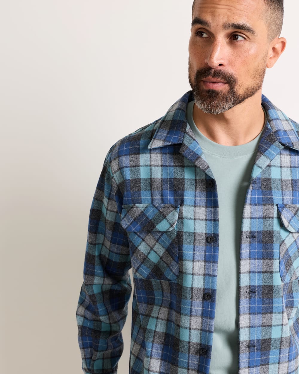 Pendleton Shop Men's Plaid Wool Board Shirt: Stylish Comfort