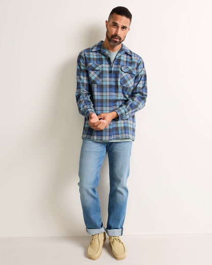 Pendleton Shop Men's Plaid Wool Board Shirt: Stylish Comfort
