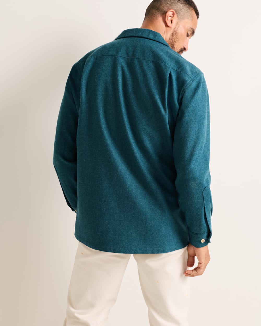 Pendleton Shop Men's Solid Wool Board Shirt for Timeless Look