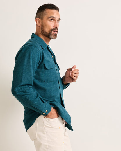 Pendleton Shop Men's Solid Wool Board Shirt for Timeless Look