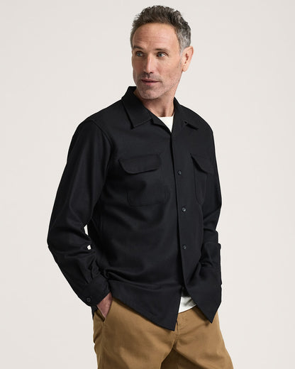 Pendleton Shop Men's Solid Wool Board Shirt for Timeless Look