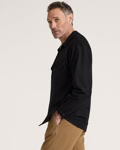 Pendleton Shop Men's Solid Wool Board Shirt for Timeless Look