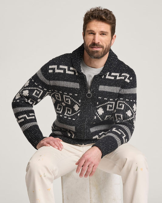 Pendleton Shop Men's Westerley Donegal Lambswool Cardigan in Sweaters