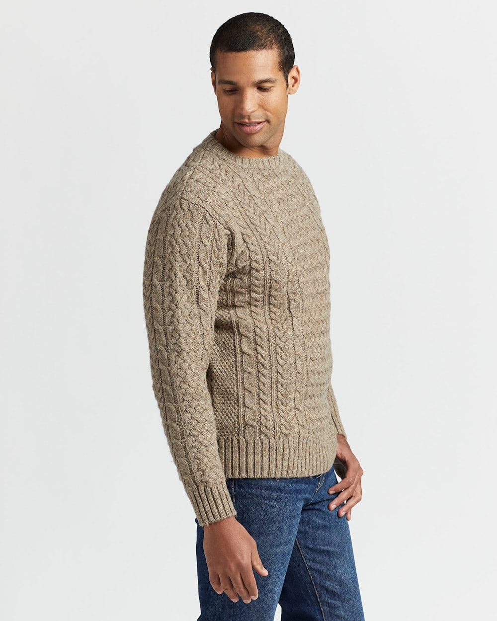 Pendleton Shop Men's Shetland Collection Fisherman Sweater