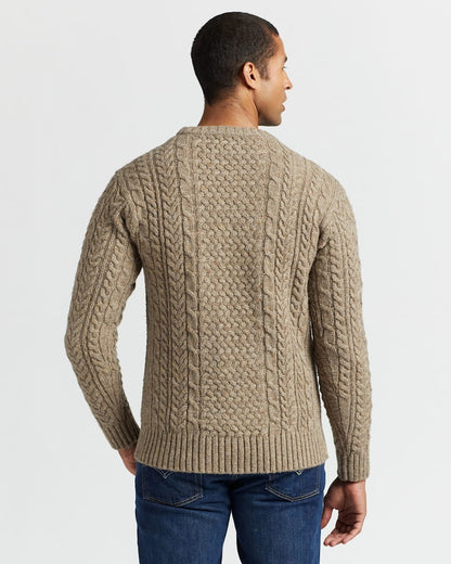 Pendleton Shop Men's Shetland Collection Fisherman Sweater