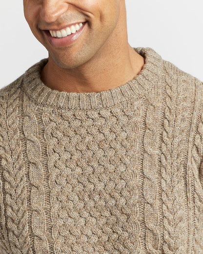 Pendleton Shop Men's Shetland Collection Fisherman Sweater