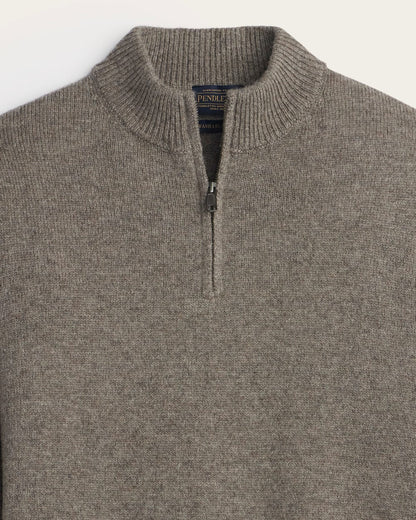 Pendleton Shop Men's Shetland Collection Quarter-Zip Sweater in Sweaters