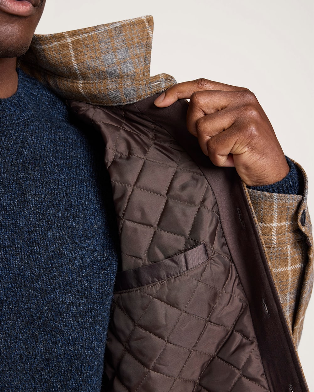 Pendleton Shop Men's Plaid Quilted CPO Jacket in Jackets & Coats