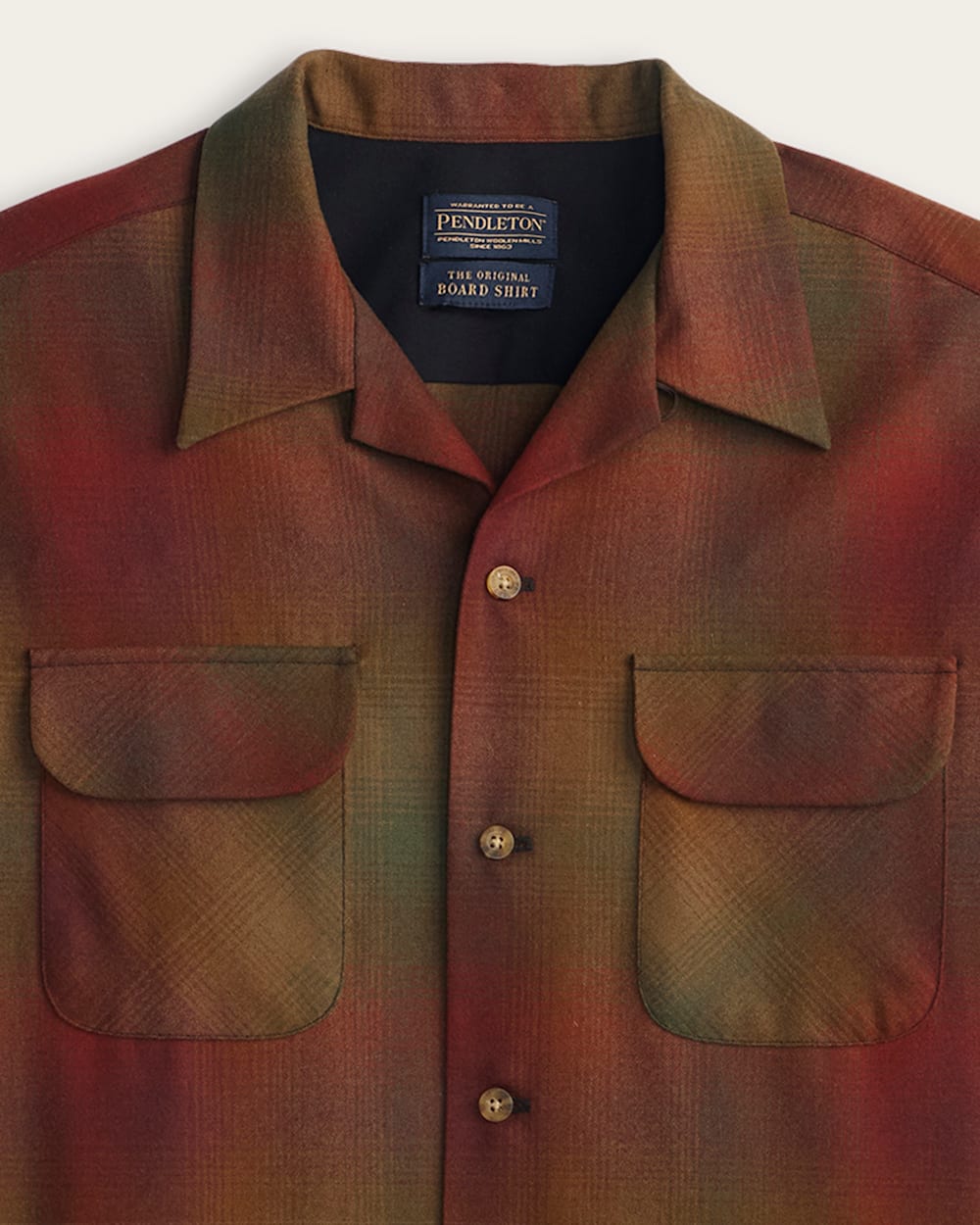 Pendleton Shop Men's Plaid Wool Board Shirt: Stylish Comfort