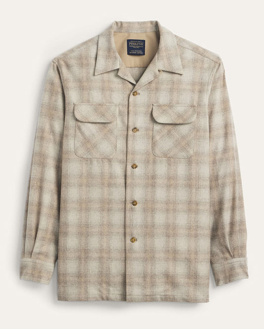 Pendleton Shop Men's Plaid Wool Board Shirt: Stylish Comfort