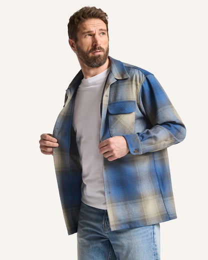 Pendleton Shop Men's Plaid Wool Board Shirt: Stylish Comfort