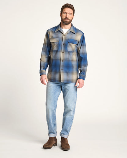 Pendleton Shop Men's Plaid Wool Board Shirt: Stylish Comfort