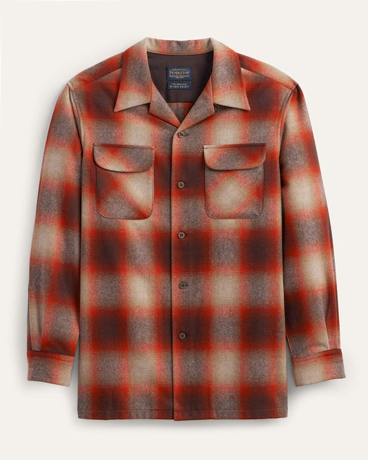 Pendleton Shop Men's Plaid Wool Board Shirt: Stylish Comfort