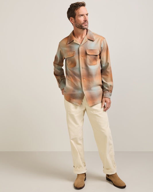 Pendleton Shop Men's Plaid Wool Board Shirt: Stylish Comfort