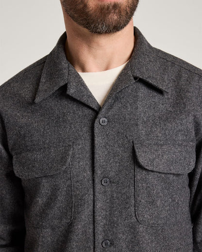 Pendleton Shop Men's Solid Wool Board Shirt for Timeless Look