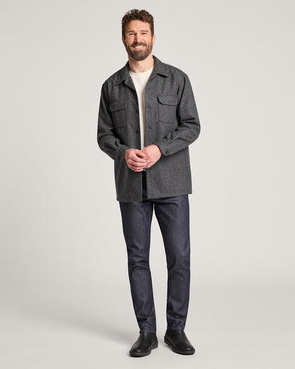 Pendleton Shop Men's Solid Wool Board Shirt for Timeless Look
