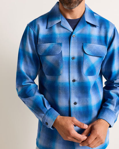 Pendleton Shop Men's Plaid Wool Board Shirt: Stylish Comfort