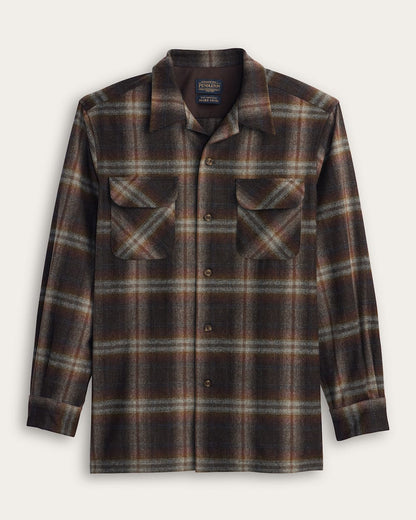Pendleton Shop Men's Plaid Wool Board Shirt: Stylish Comfort
