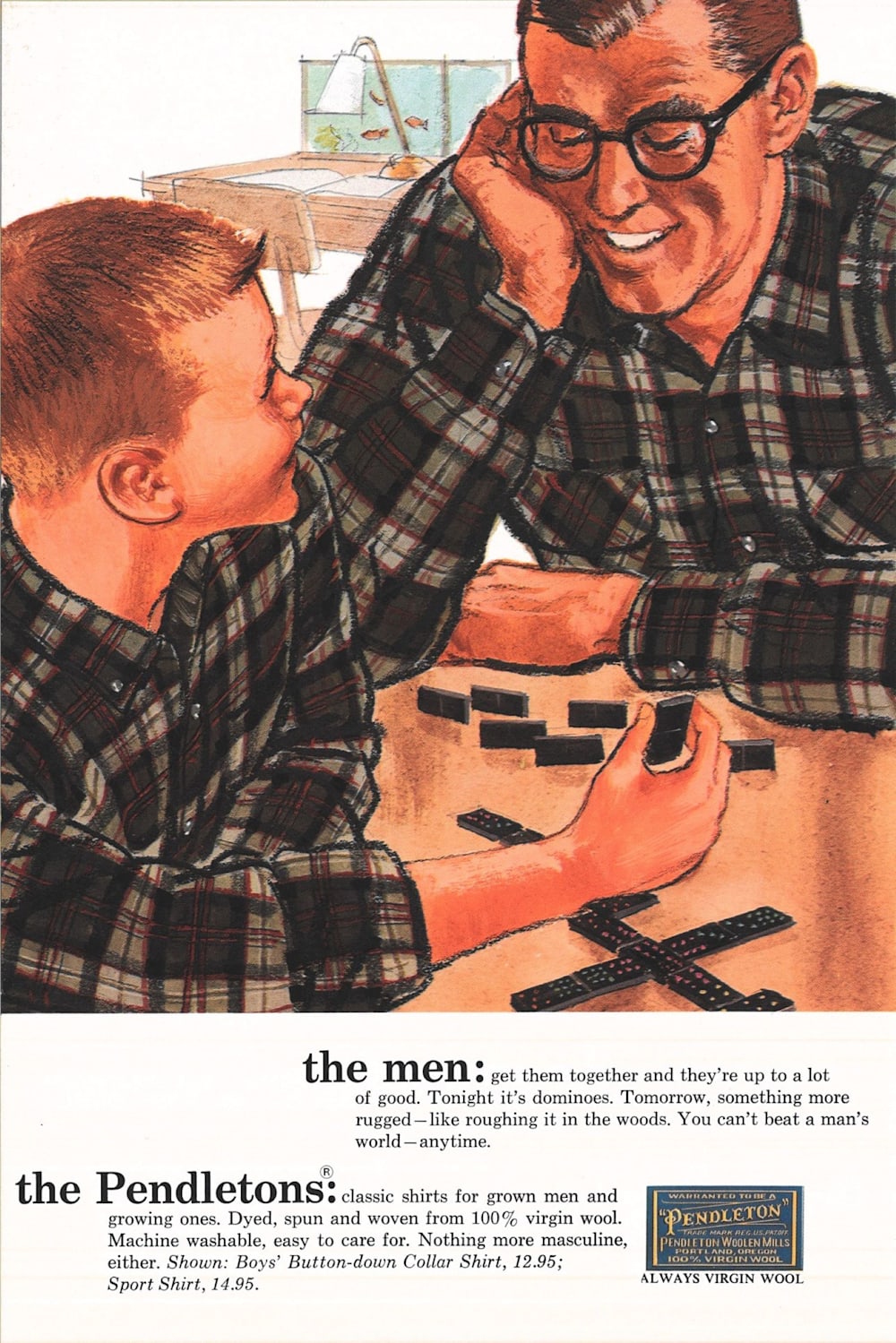 Pendleton Shop Men's Plaid Wool Board Shirt: Stylish Comfort